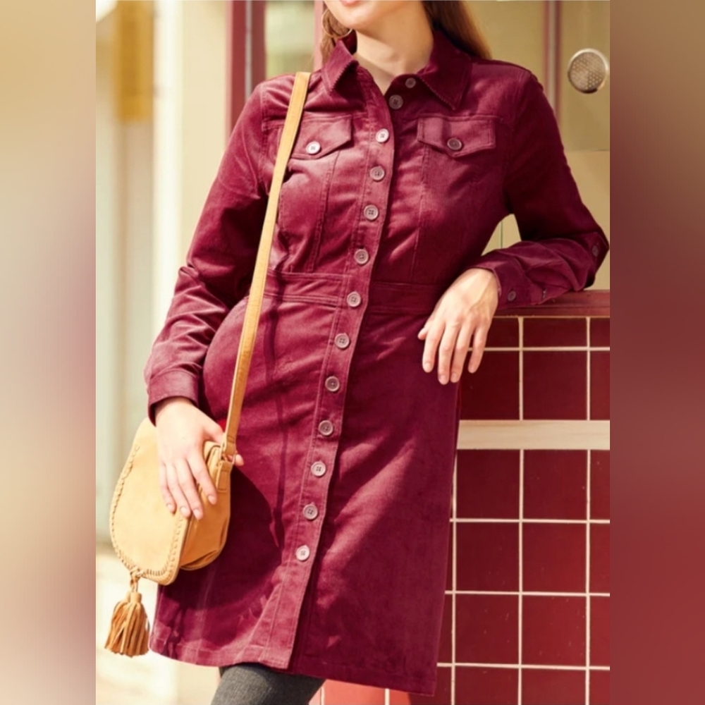 Modcloth Choosing My Adventure Corduroy Dress